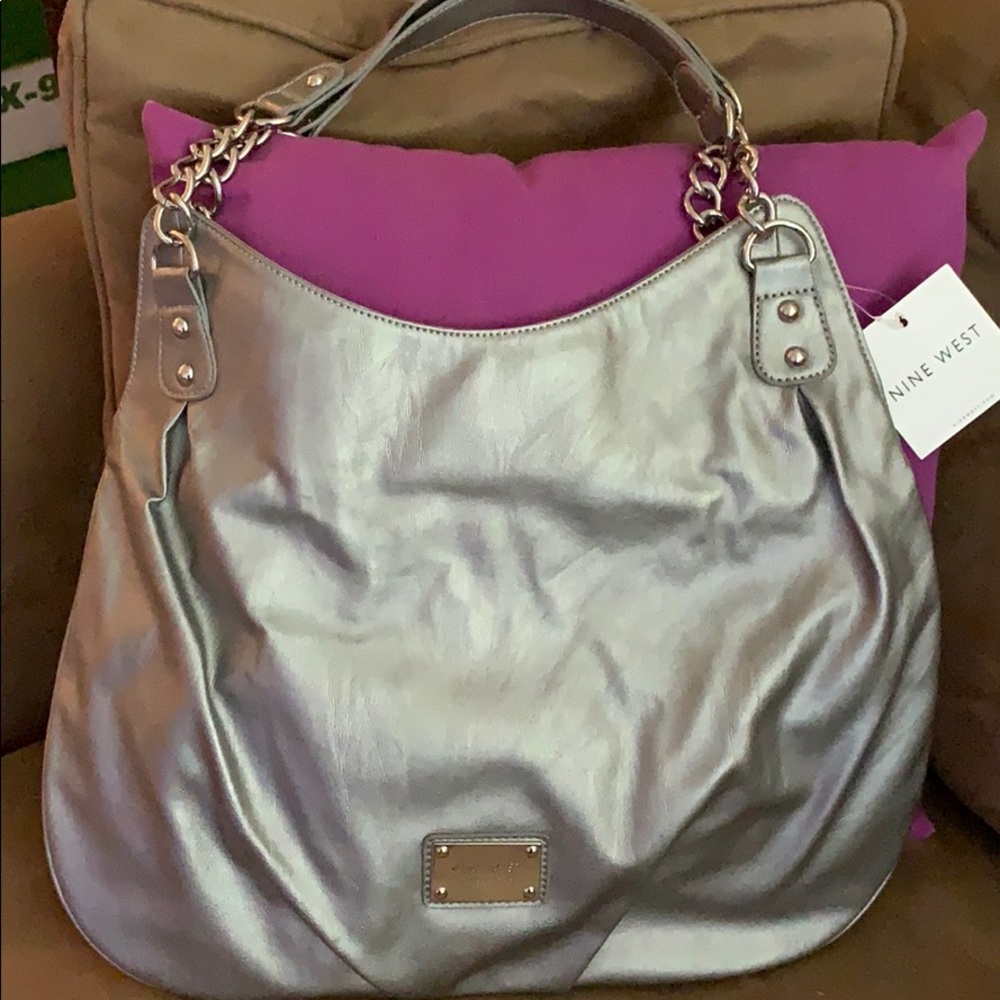 Metallic Nine West handbag